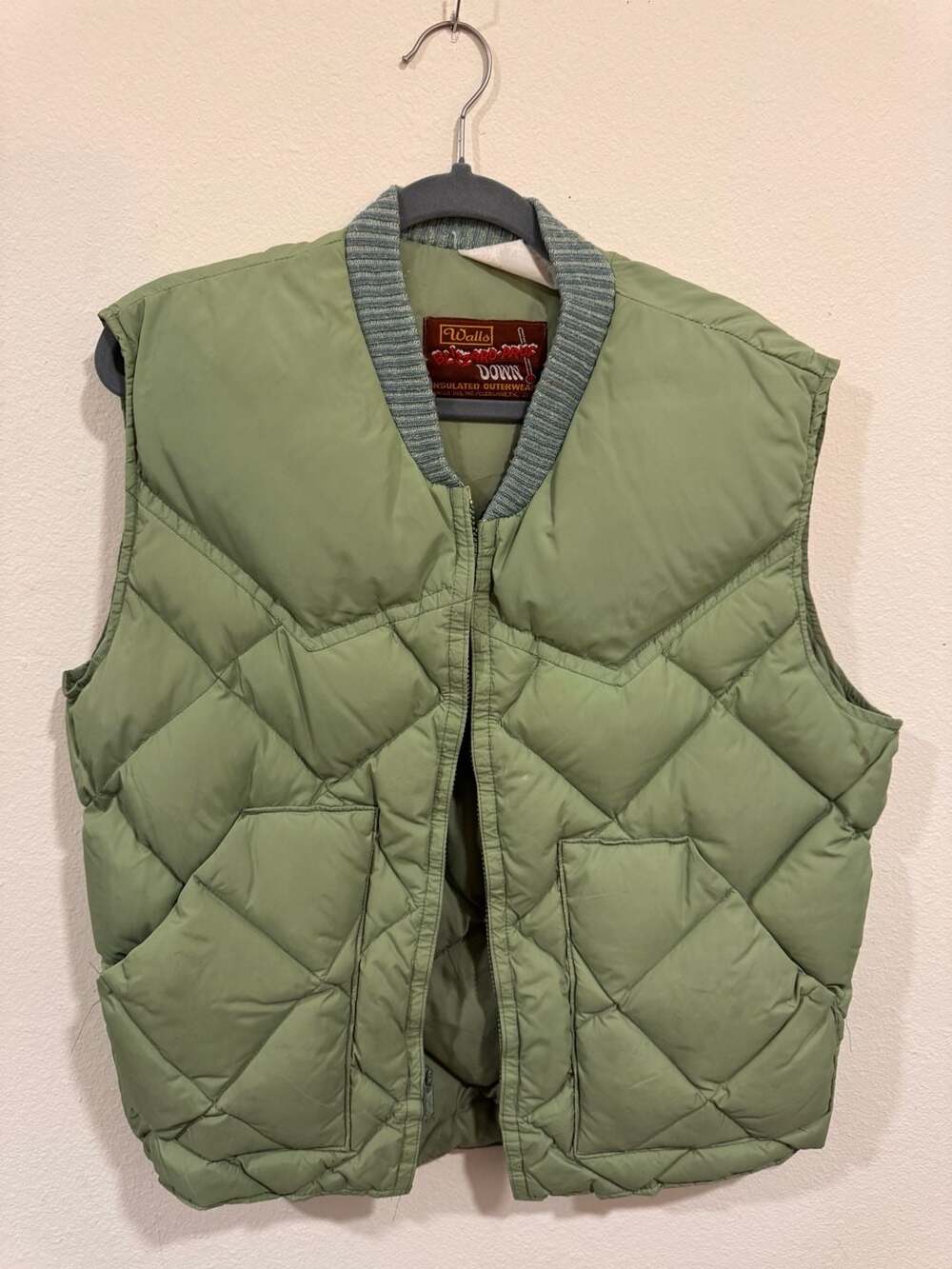 Vintage Walls Down Insulated Outerwear Quilted Puffer Vest